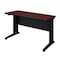 Fusion Fusion Training Tables, 42 W, 24 L, 29 H, Wood, Metal Top MFTT4224MH - alternate 1